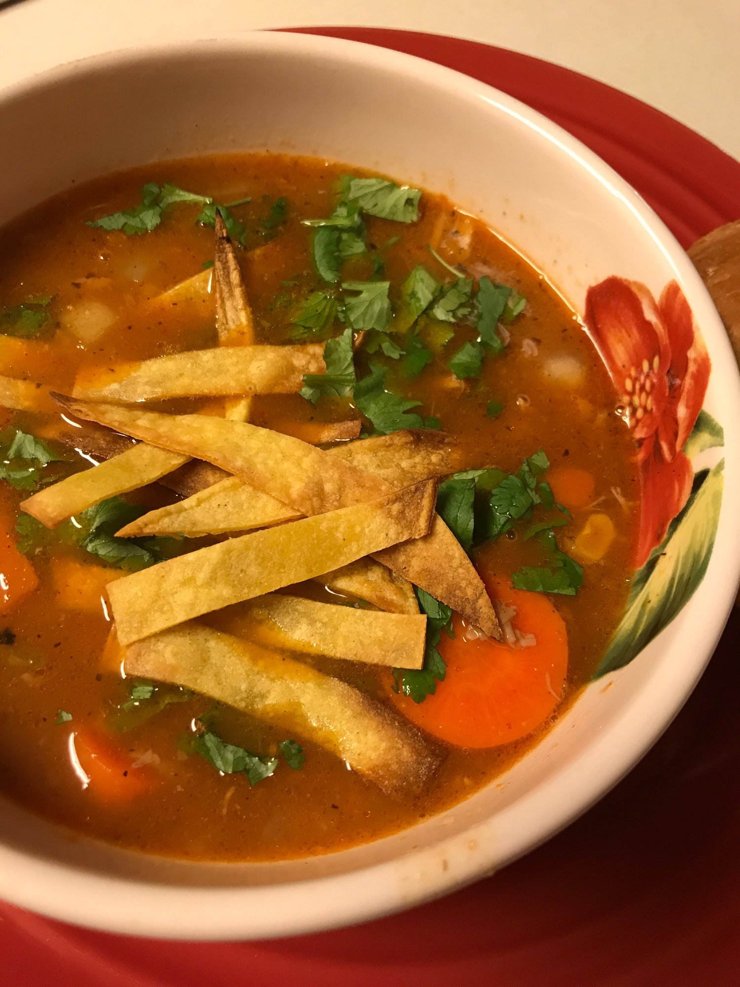  Spicy Chicken Tortilla Soup from Martha and Marley Spoon 