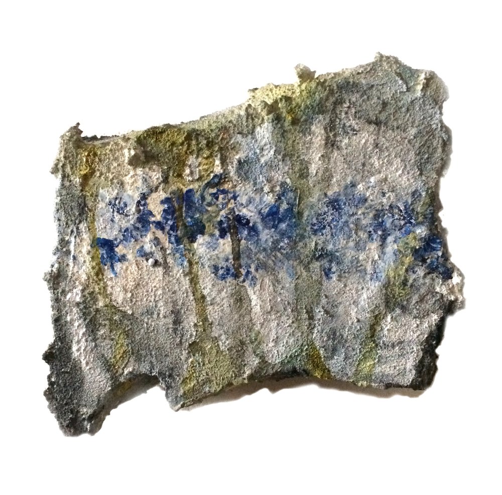 Tile Fragment with Flowers