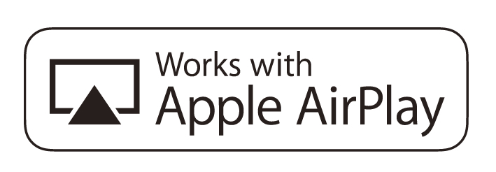 Logotyp för Works with Apple AirPlay