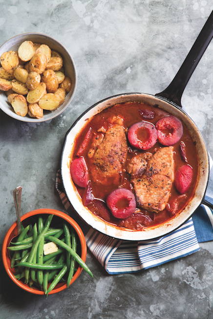  Find the recipe for this delicious Pork Steaks with Plum Barbecue Sauce &amp; Roast Spuds at  abelandcole.co.uk  