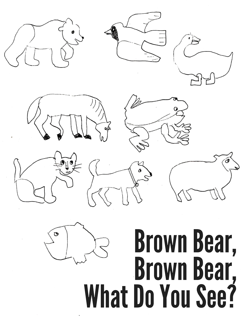 Brown Bear, Brown Bear Coloring Sheet — Mostly Montessori