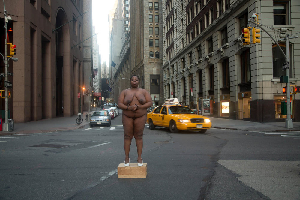 Nona Faustine  From Her Body Sprang Their Greatest Wealth, Wall St., 2013  Courtesy Steven Kasher Gallery, New York