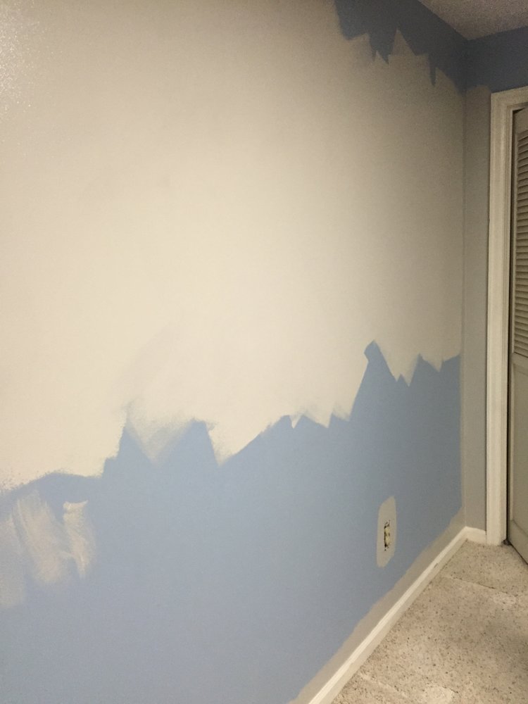 Painting a neutral wall color for the office
