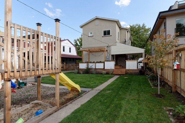 Backyard before and after transformation