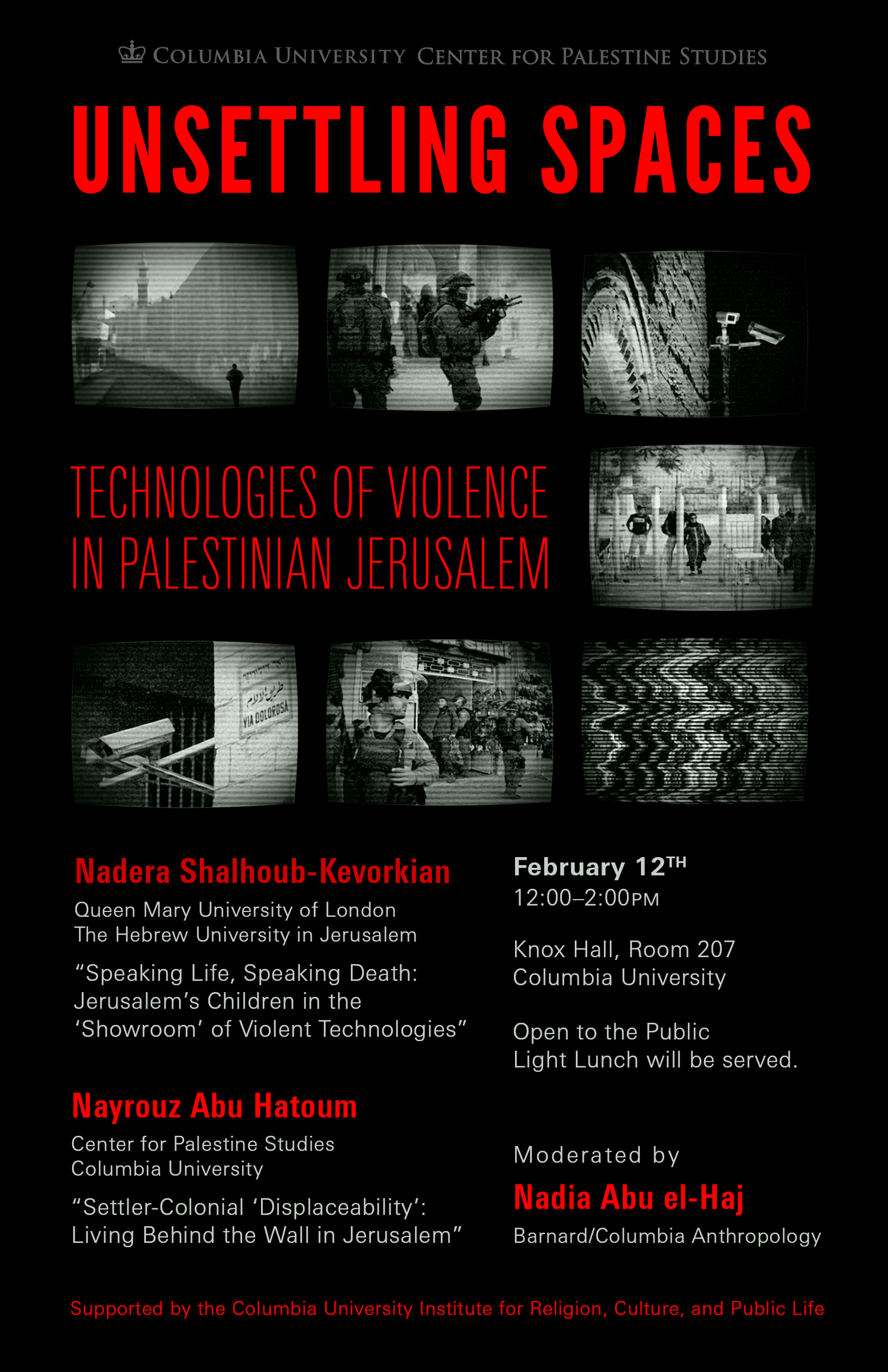 Unsettling Spaces: Technologies of Violence in Palestinian Jerusalem