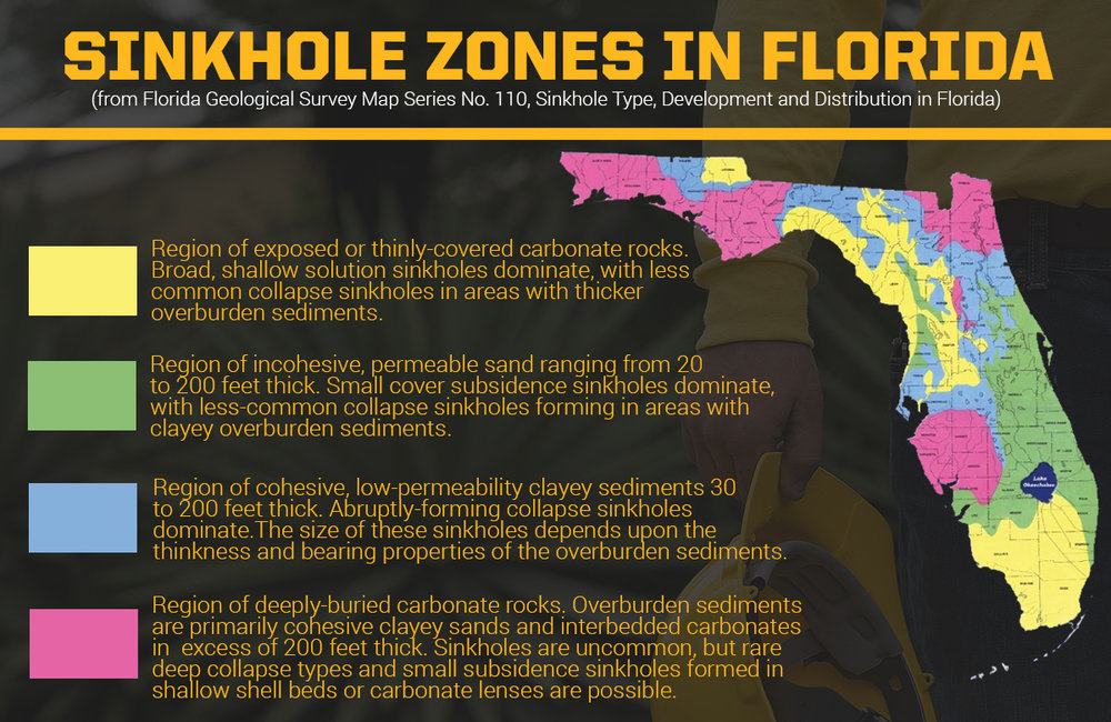 Florida Map 2018 Map Of Florida Sink Holes