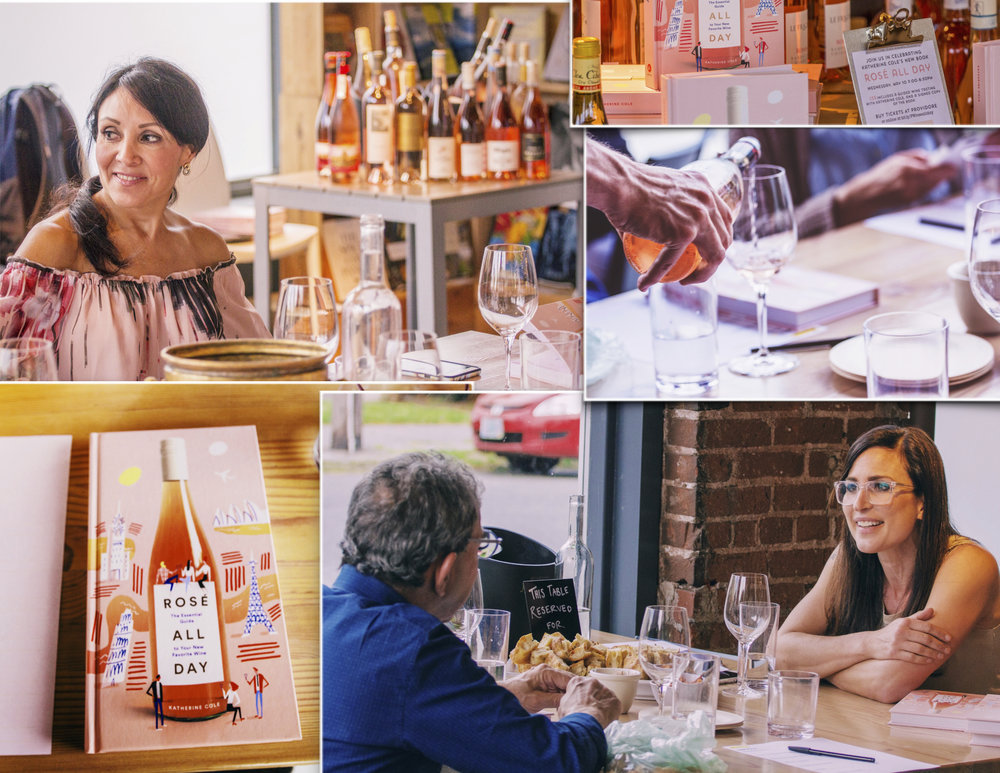  Our first event was a rosé wine class and tasting on May 10—a gorgeous warm evening—at  Providore Fine Foods  in Portland. The glass garage doors were wide open and a delightful group of gourmands and foodie tourists attended. Thanks to  Ethan Gordon  for the photos. 
