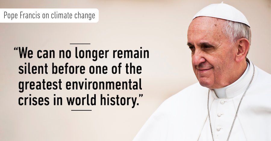 One Holy See Thing:  The Pope Urges All Catholics To Divest From Fossil Fuels