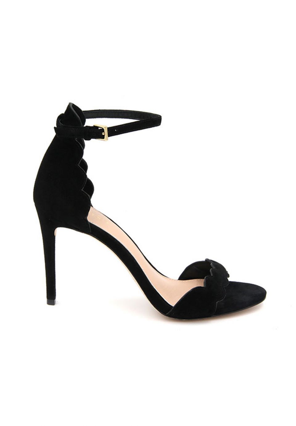 black suede sandal