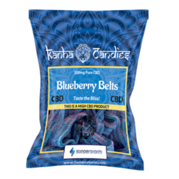  New to our shelves are these nostalgic fruit roll up style Blueberry Belts.&nbsp; These edibles are 300mg of pure CBD for $37+tax.&nbsp; This edible recently won a readers choice award from Mary Jane Magazine in 2017.&nbsp; Relax, ease pain, and reduce nausea without getting the high from THC with this pure CBD treat.&nbsp; 