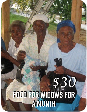 What are some places that provide financial help for widows?