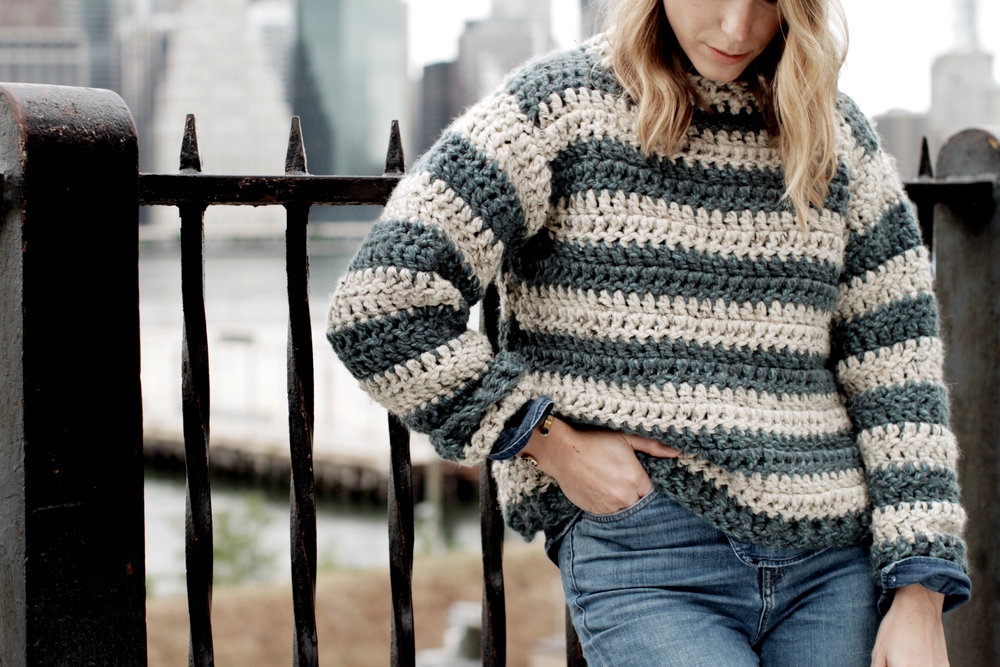 Portsmouth Striped Sweater Pattern
