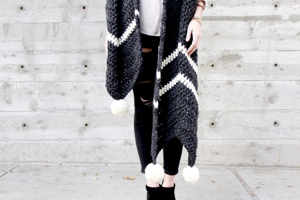 Columbia Chevron Super Scarf Pattern by Two of Wands