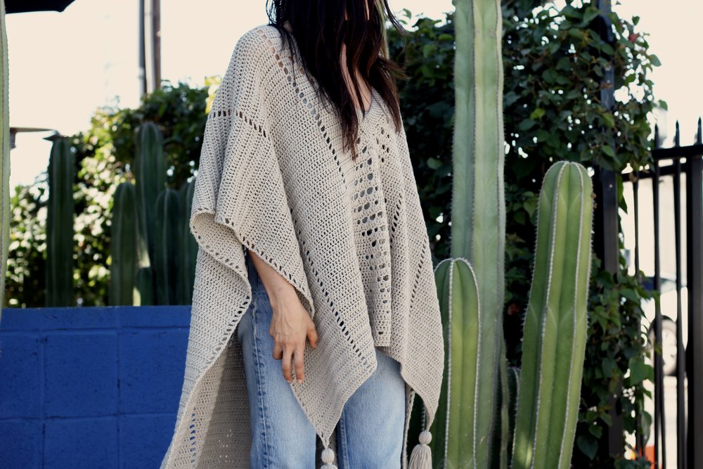 Cross Country Poncho Pattern by Two of Wands