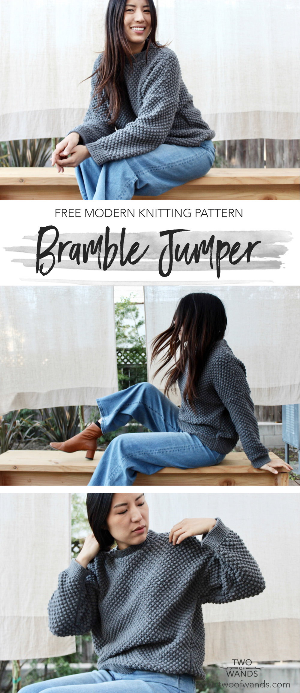 Bramble Jumper pattern by Two of Wands