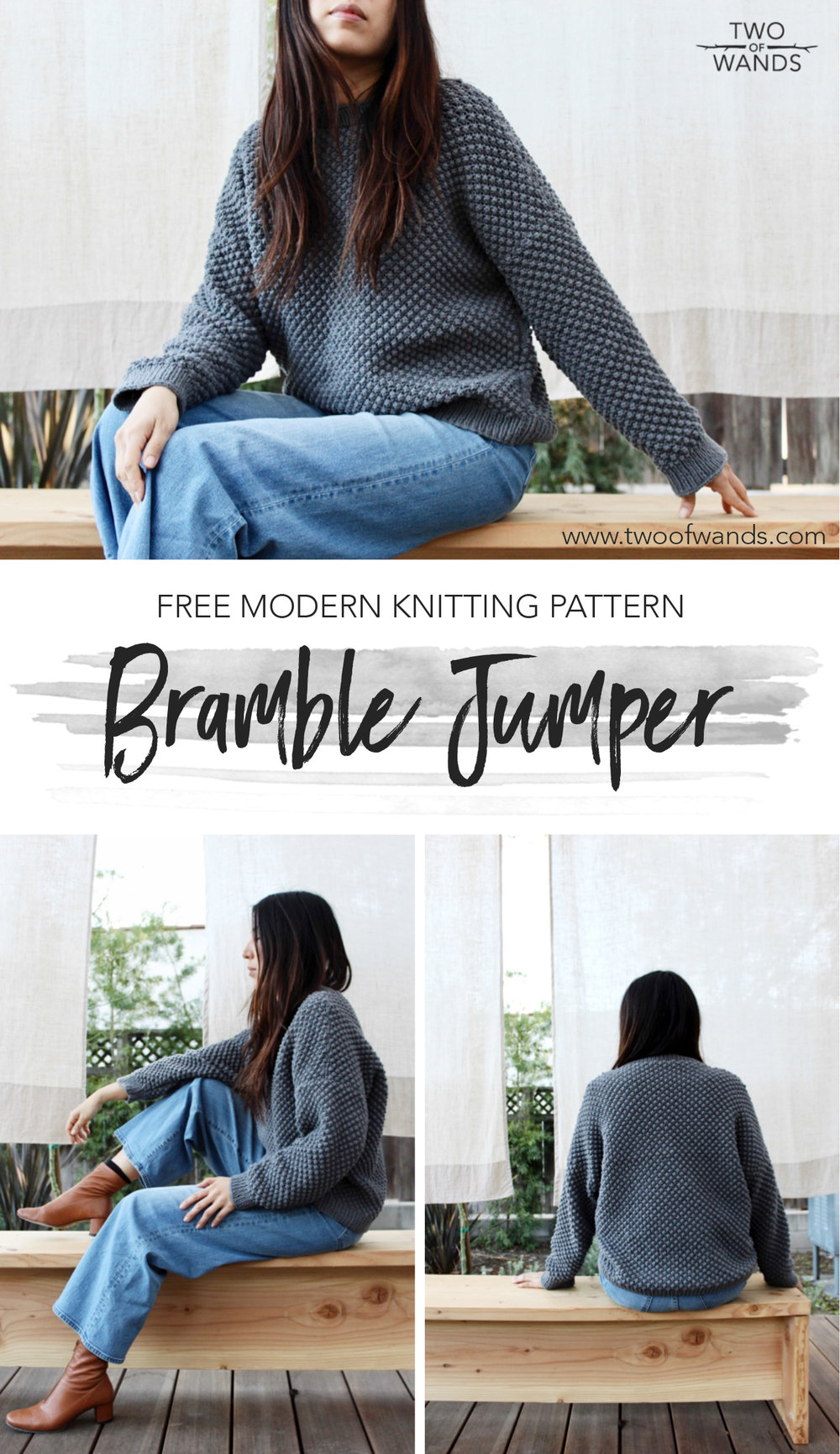 Bramble Jumper pattern by Two of Wands
