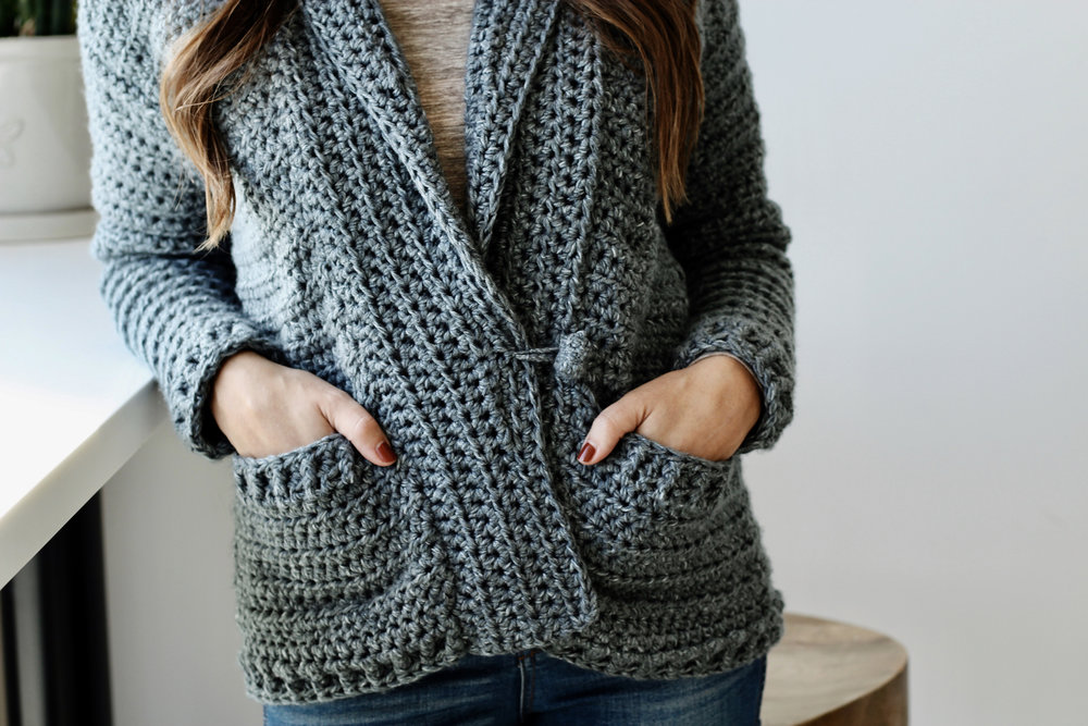 Harold Cardigan pattern by Two of Wands