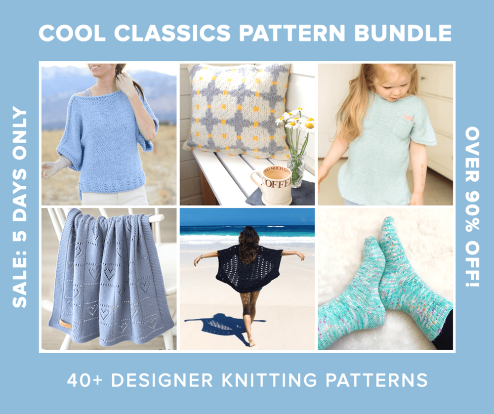 Cool Classics Knitting Pattern Bundle Sale