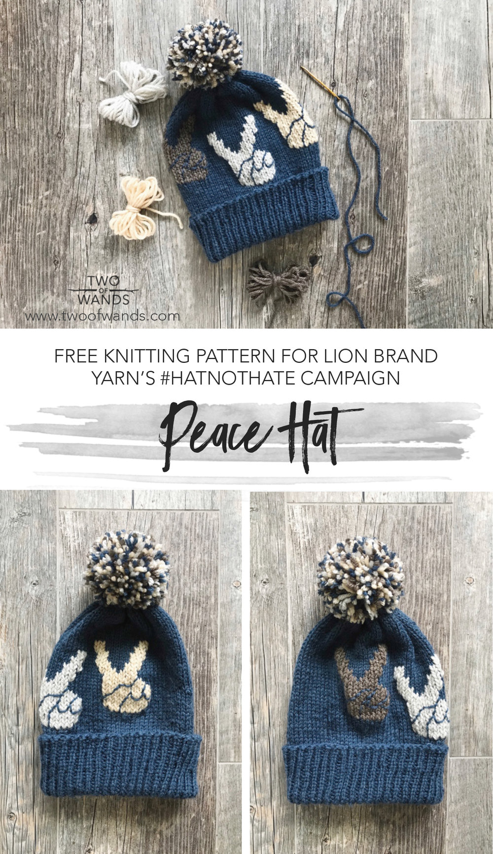 Peace Hat pattern by Two of Wands