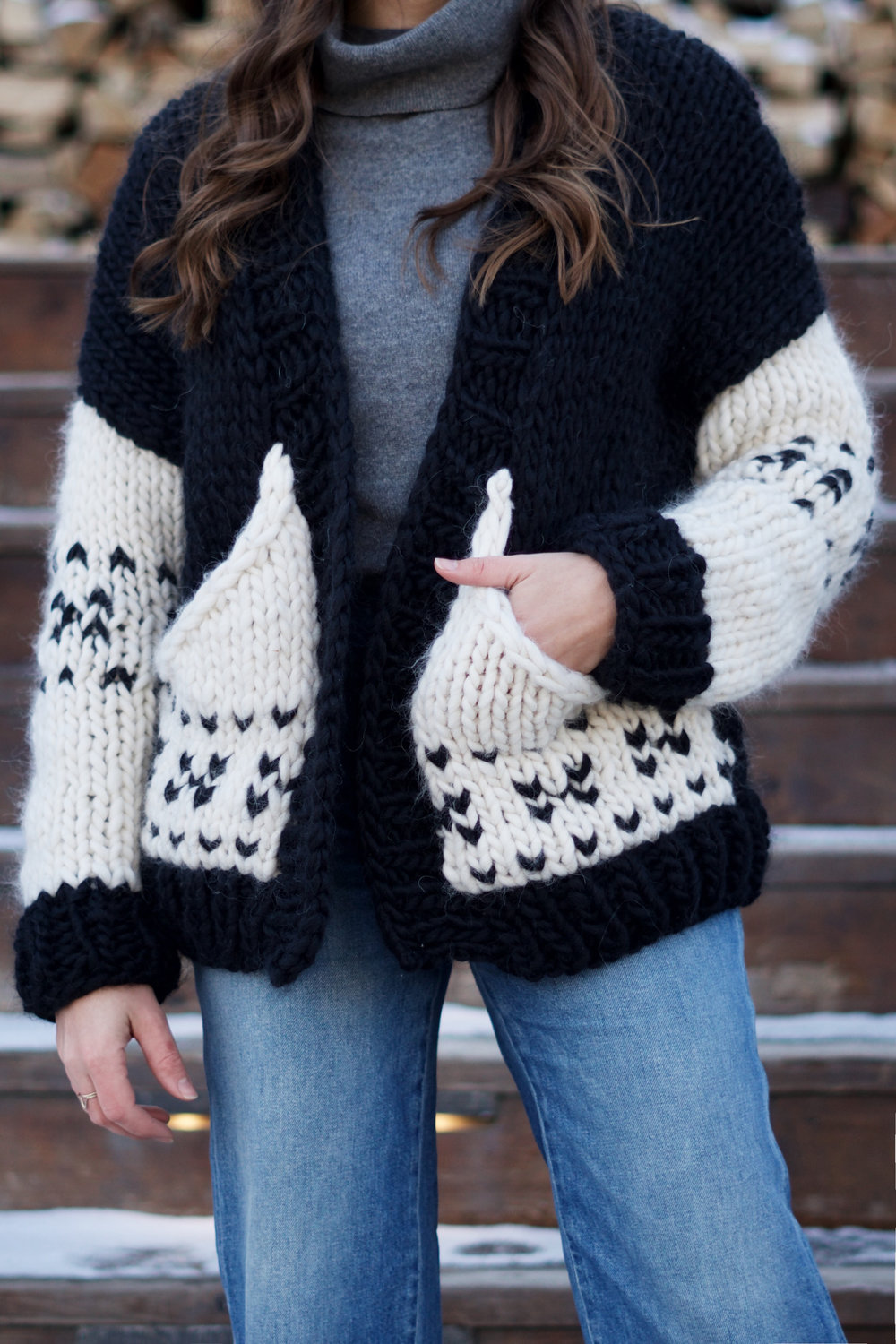 Avalanche Sweater Coat pattern by Two of Wands