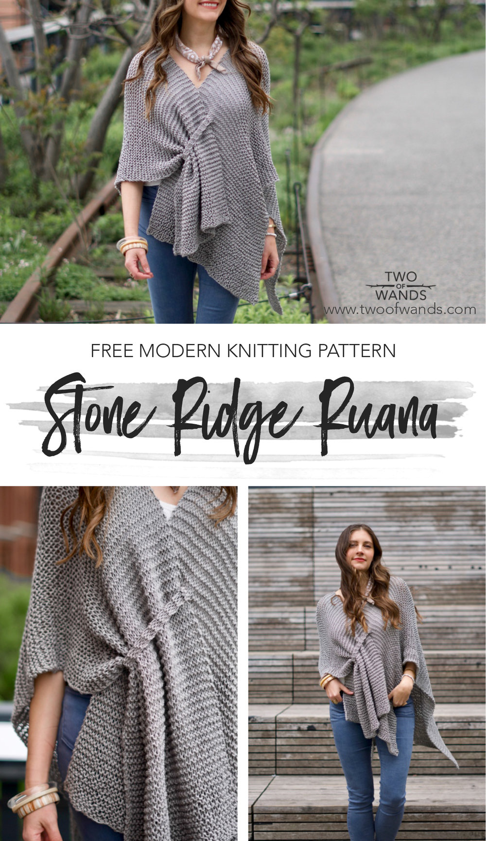 Stone Ridge Ruana pattern by Two of Wands