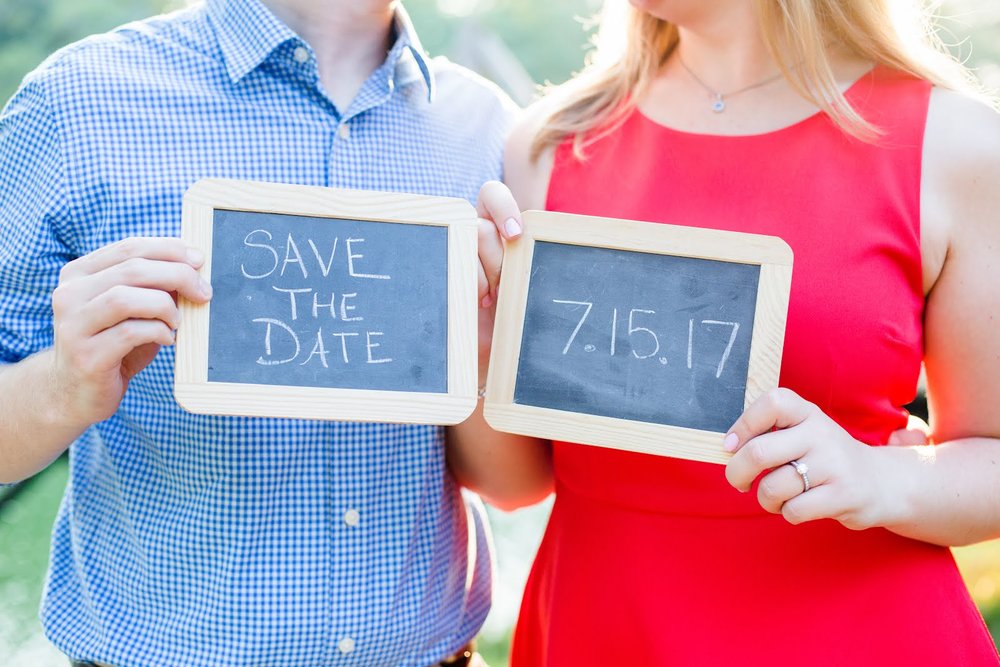 Bride and Groom to be Save The Date Sign 