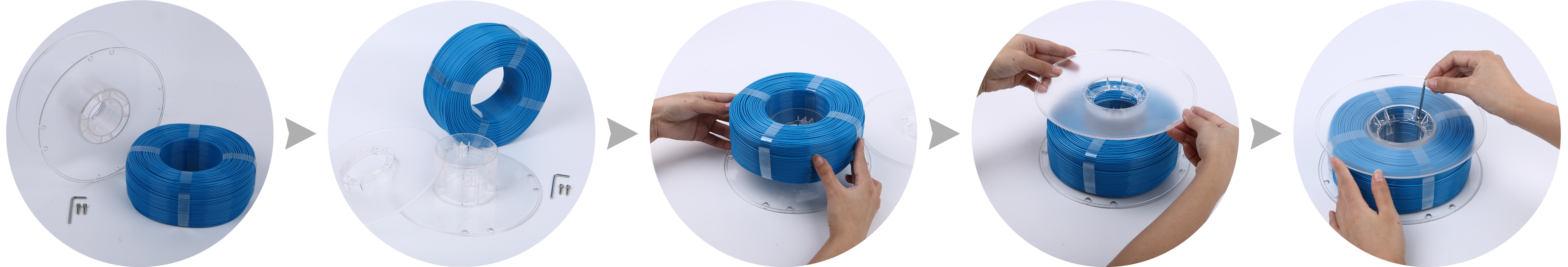 How to respool a standard Print Co. Eco Spool and Refill