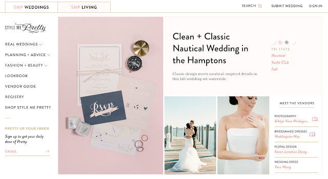 Style Me Pretty Front Page Featured Wedding
