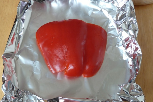 Roasting pepper in the oven
