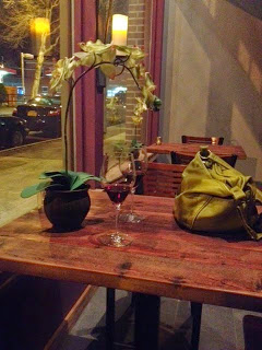 A table at the Oak Vino Wine Bar