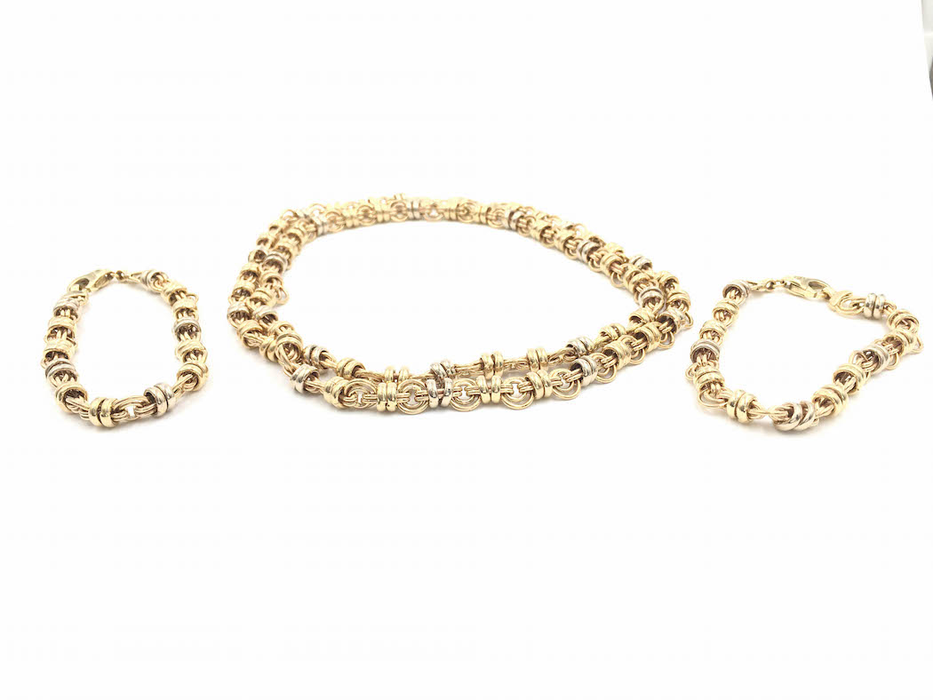 14k Yellow Gold Necklace and Bracelet Set — Abbot & Rinehart ...