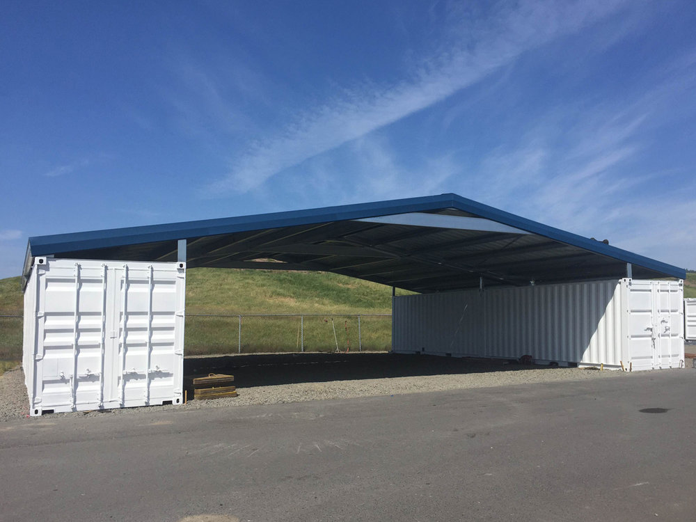 container roof shelter