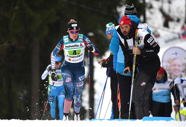 Relay racing. So awesome to have our coach from back home around. Thanks Erik Flora! (Getty Images)