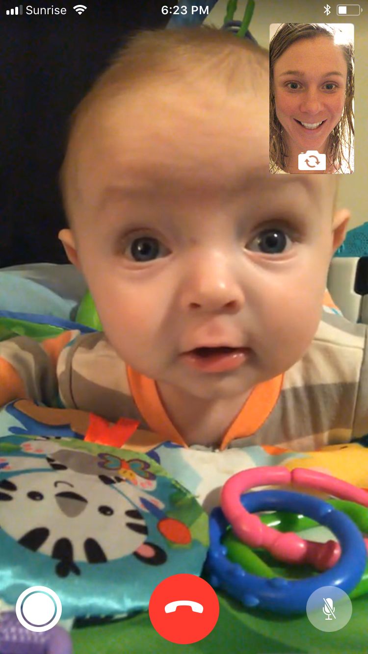  Skyping with my nephew, Carter. 