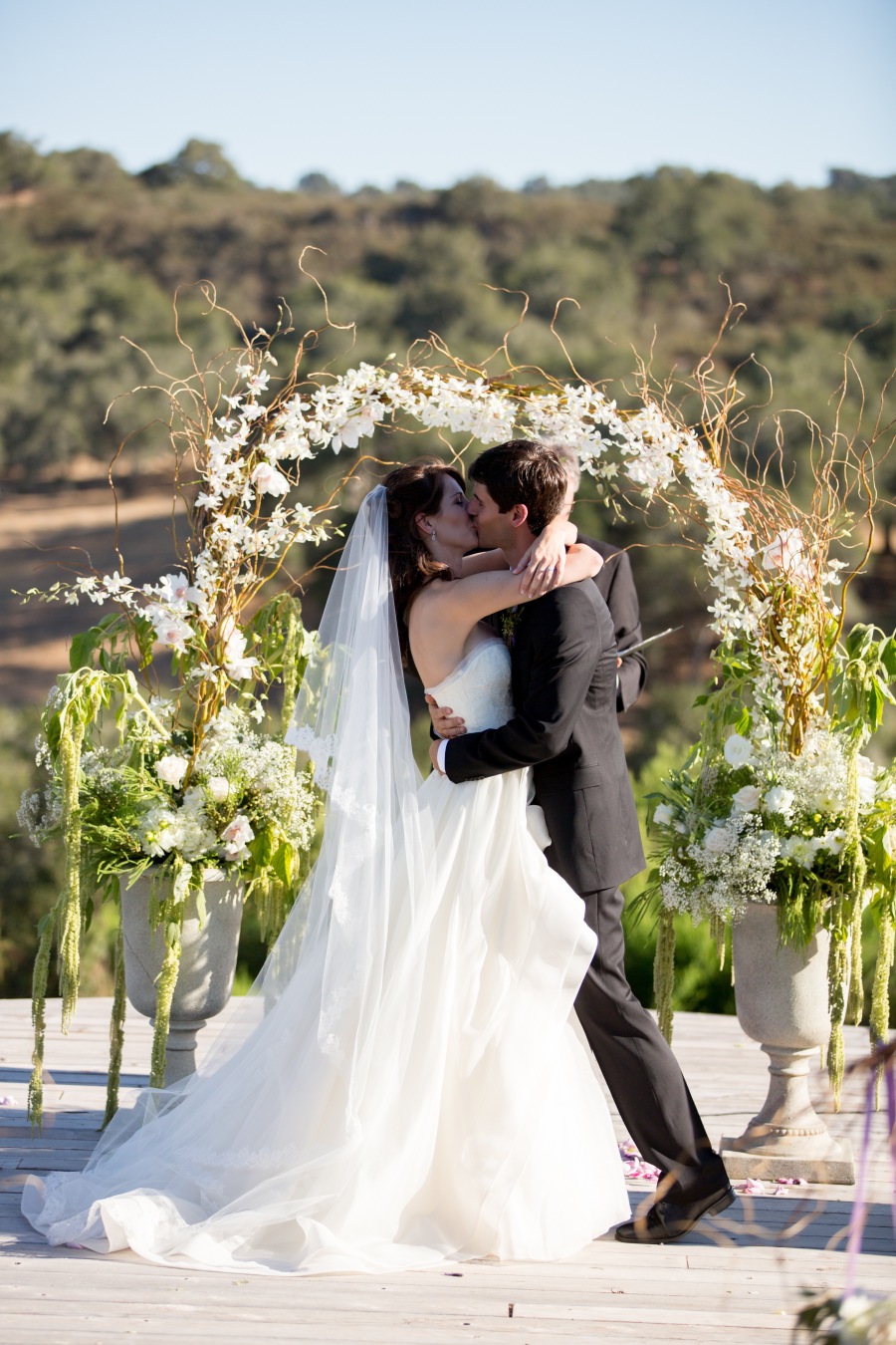 www.santabarbarawedding.com | Soigne Productions | Michael and Anna Costa | Zaca Creek Ranch | Ceremony | The Kiss