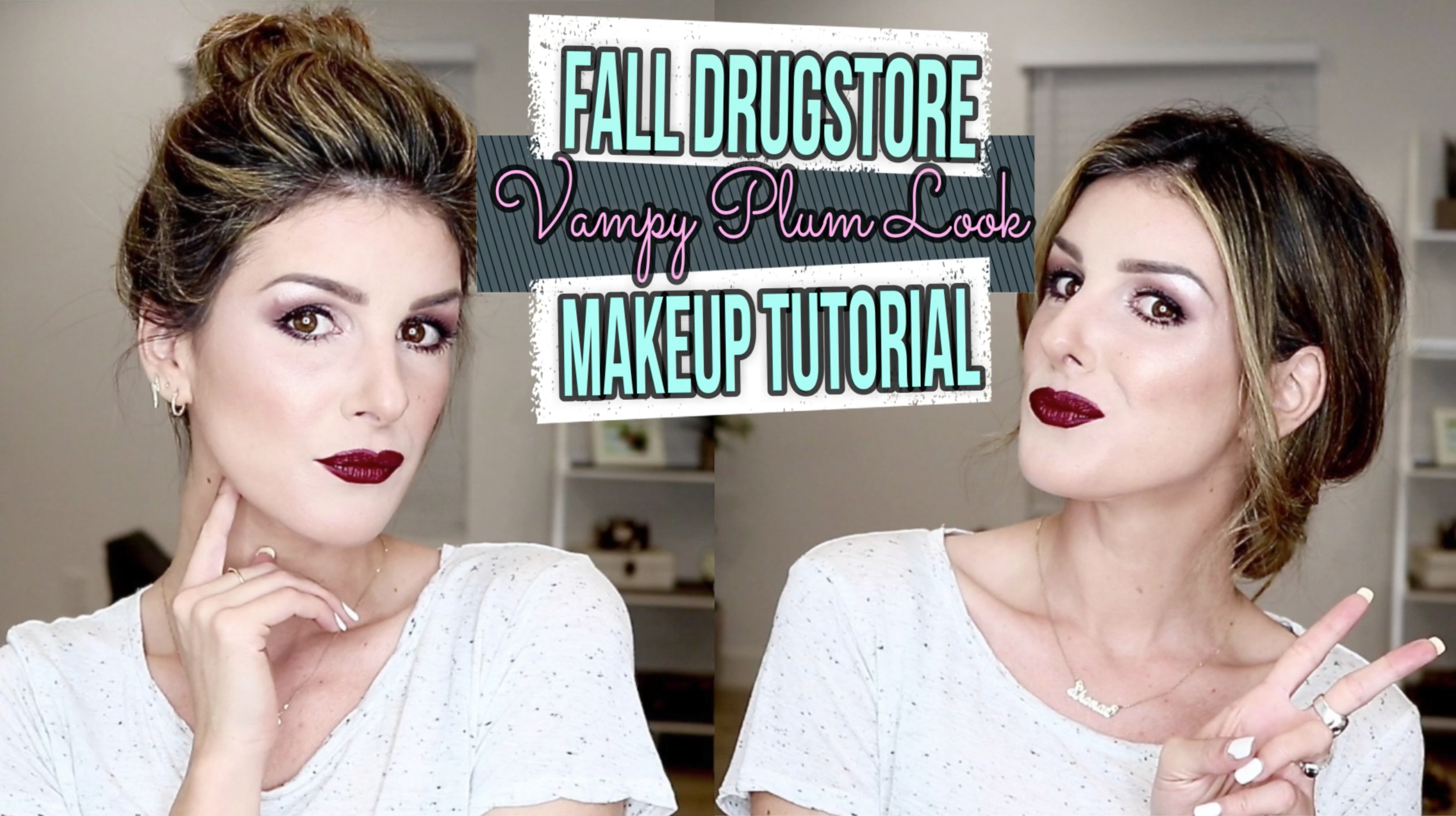 FALL DRUGSTORE MAKEUP 3 EASY HAIRSTYLES LOST IN LALA