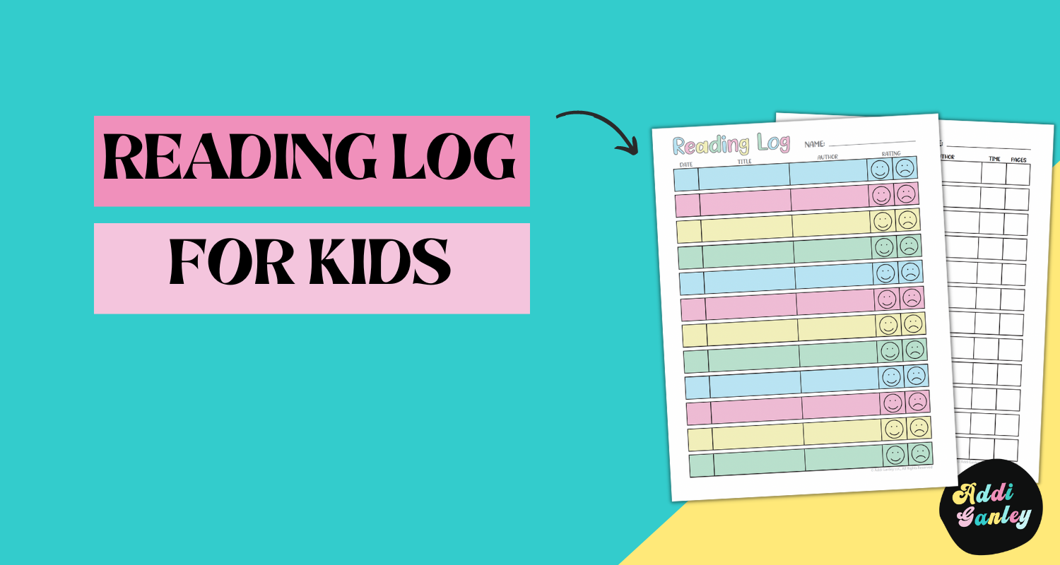 Printable Studying Log for Children