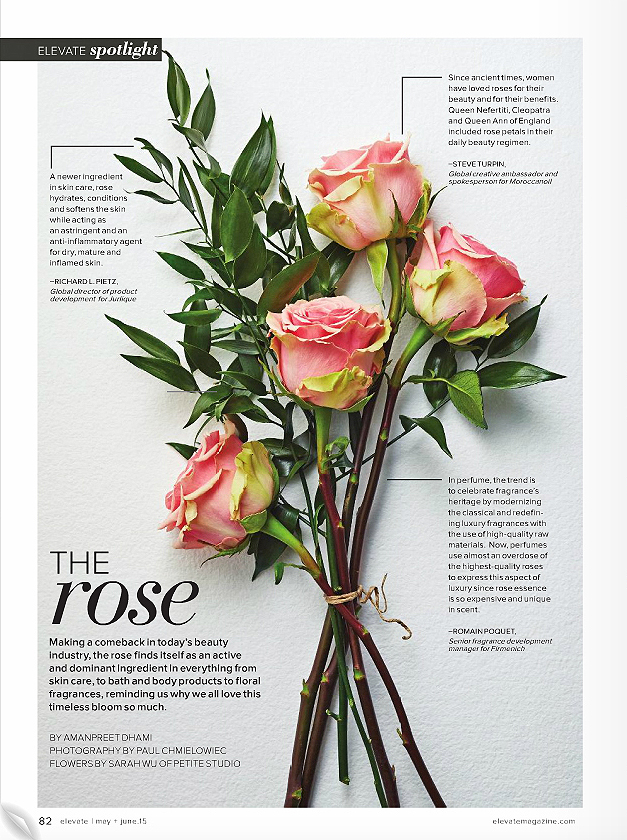  "The Rose."&nbsp; Elevate Magazine, &nbsp;May/June 2015.&nbsp;Photo: Paul C. 