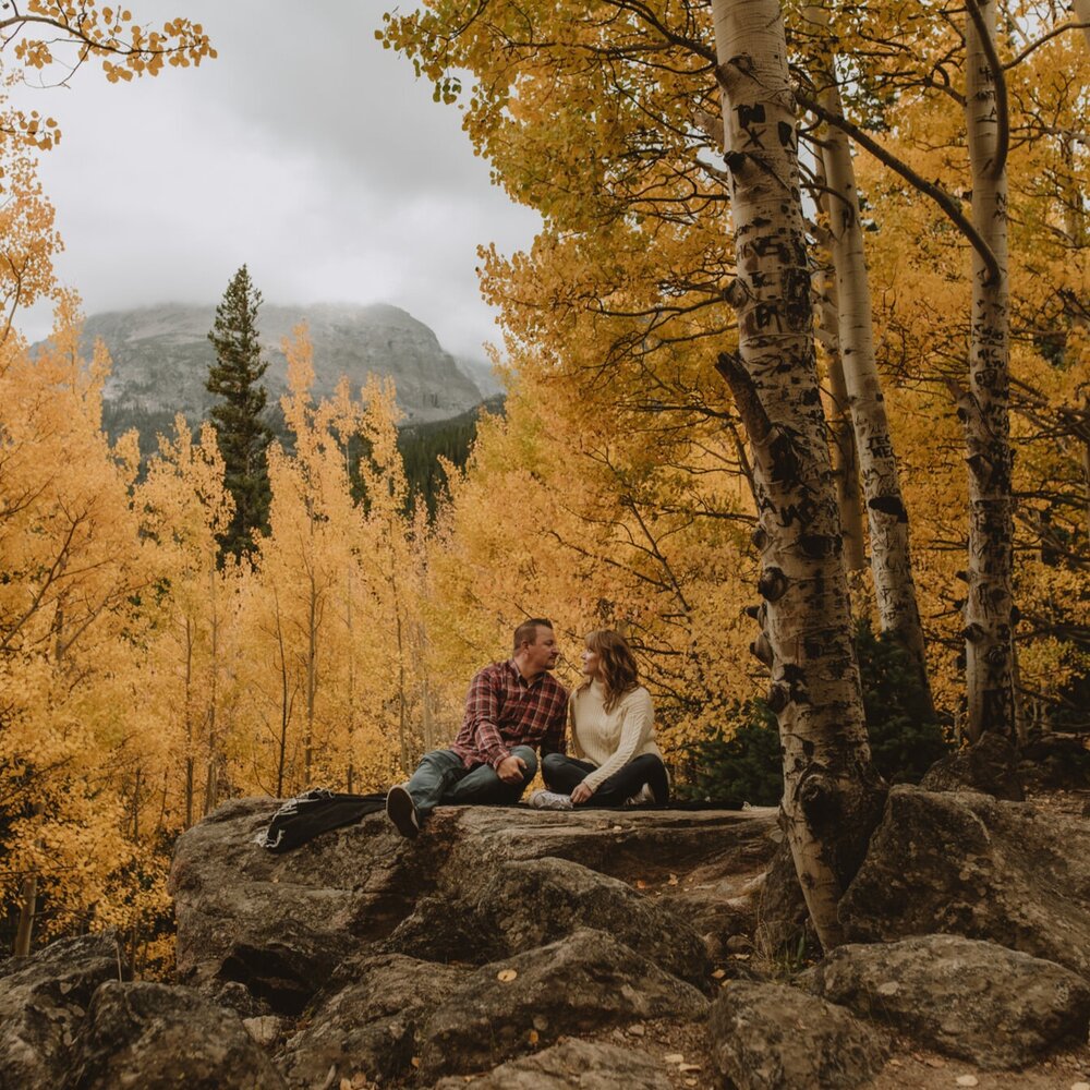 Bear Lake Engagement Session Rocky Mountain National Park
