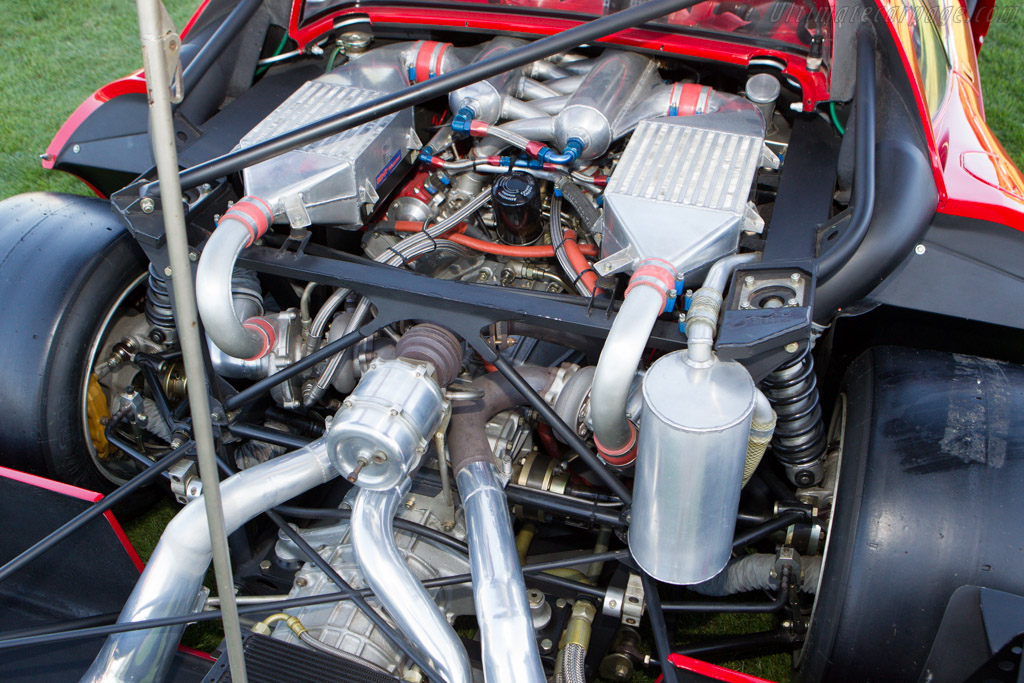 The longitudinal placement also freed up space for an intricate turbo/intercooler setup.