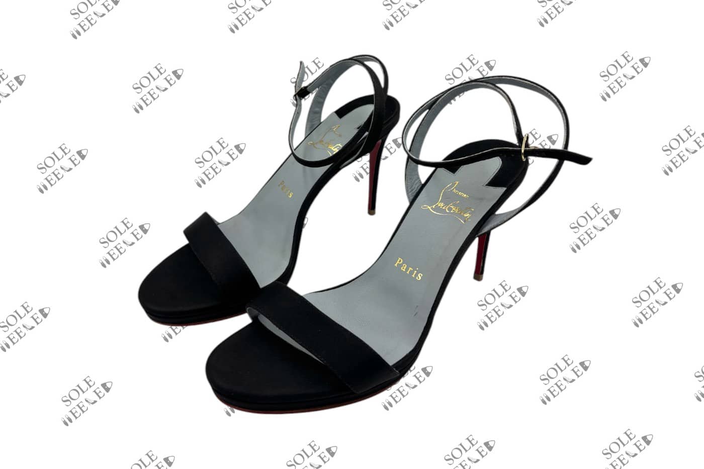 Louboutin Shoe Satin Cleaning and Colour Change