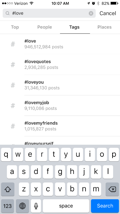 #Love has over 900 million life time posts! Woah!