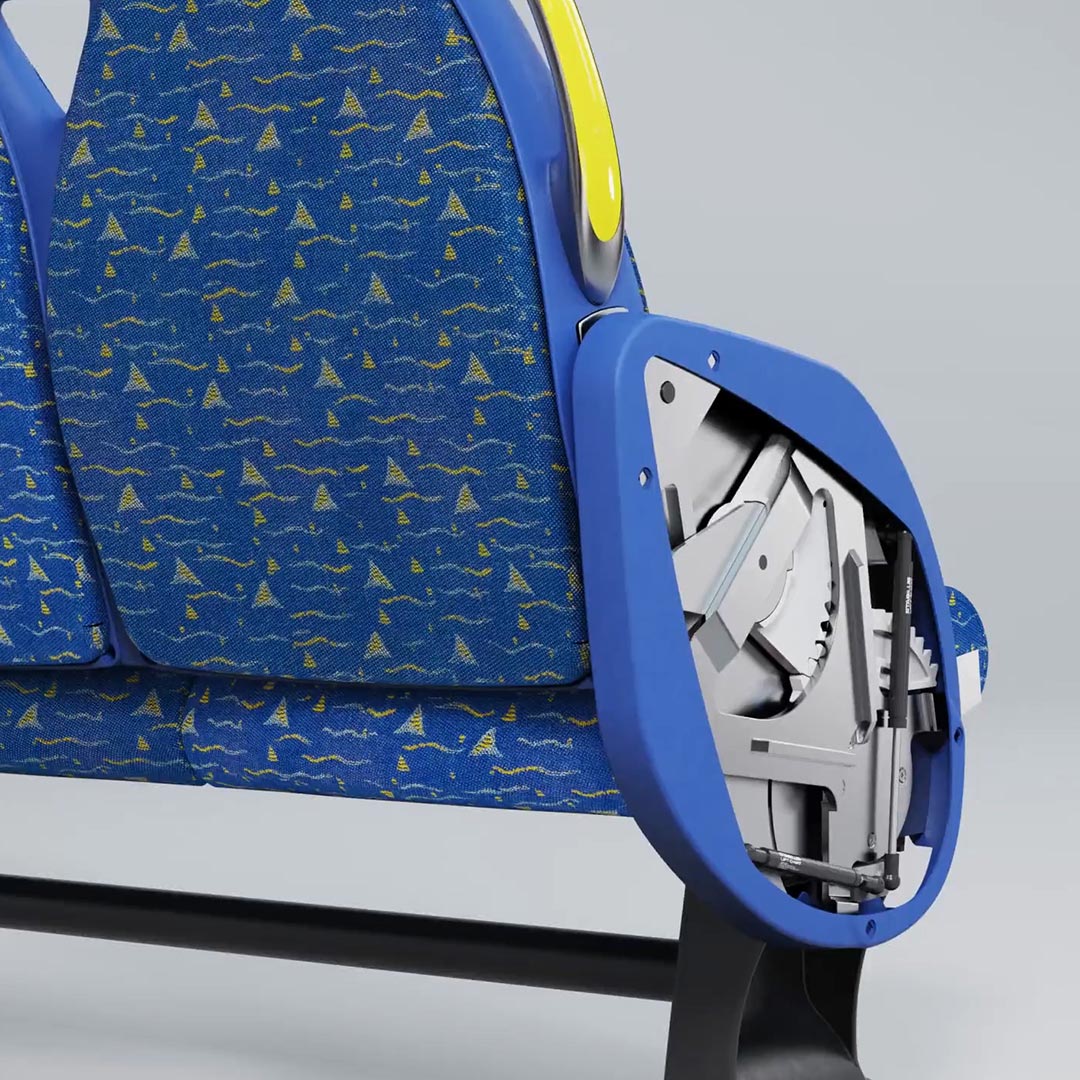 EDI Millennium 4GT Train Seats | Product Development + Engineering Project Case Study