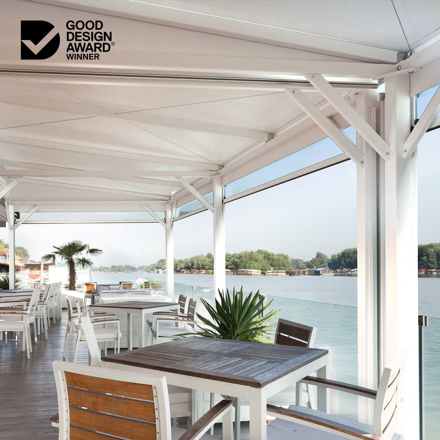 Nolan Outdoor Connext - Modular Commercial Outdoor Dining Awning System | Design + Engineering Project Case Study
