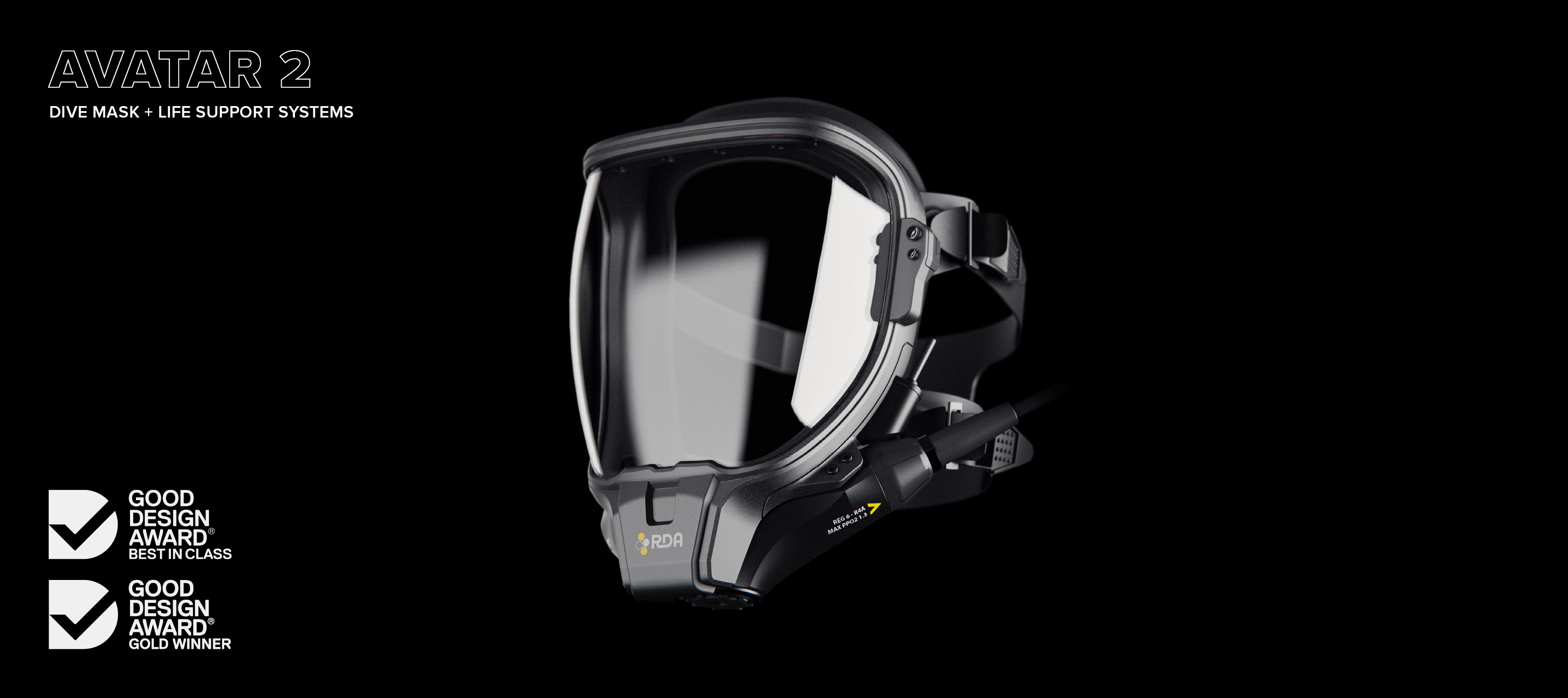 Australian Good Design Awards 2023: Best in Class Winner - Avatar 2 Dive Mask and Life Support Systems