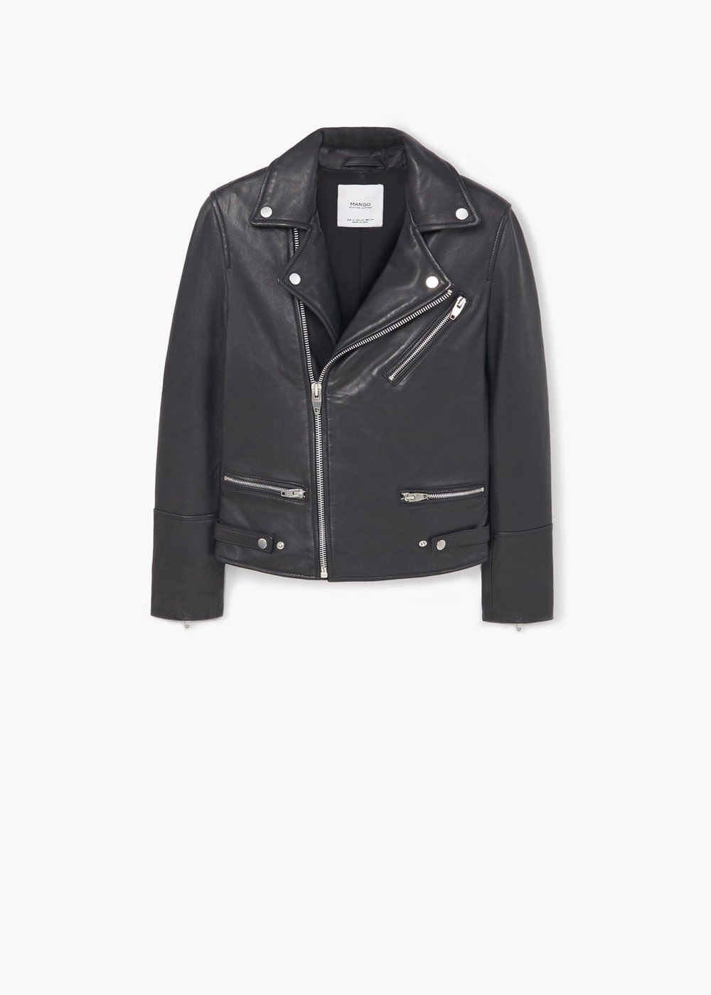 Mango: leather jacket, £119