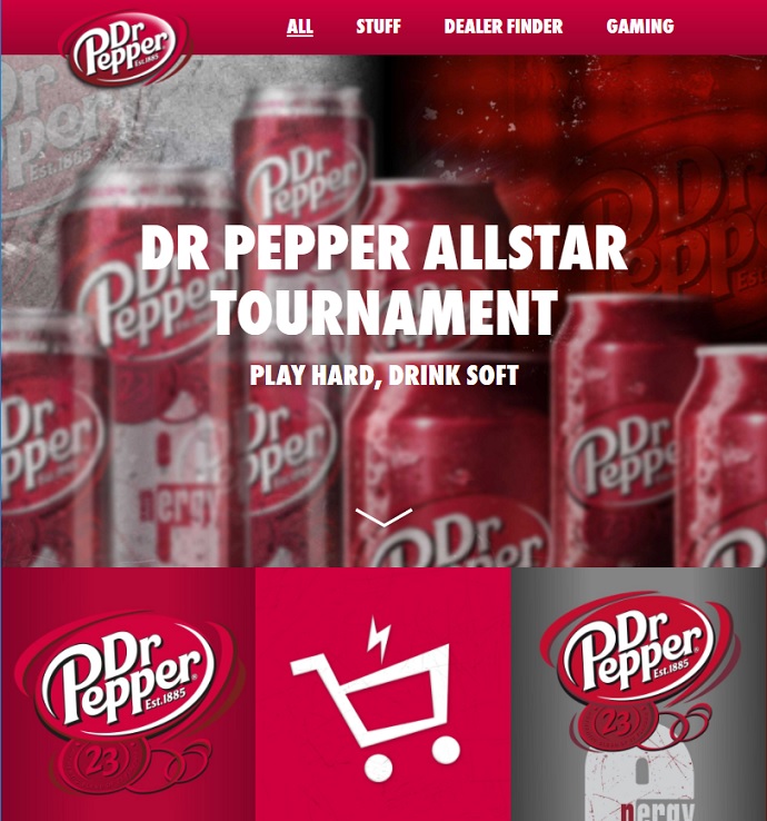 All, Stuff, Deal Finder, and Gaming (Photo: Dr. Pepper Germany)
