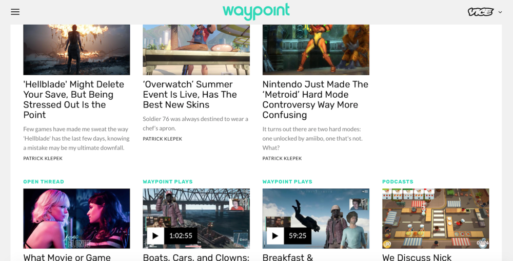 Waypoint: Vice's Gaming and eSports Site (Photo: Vice)
