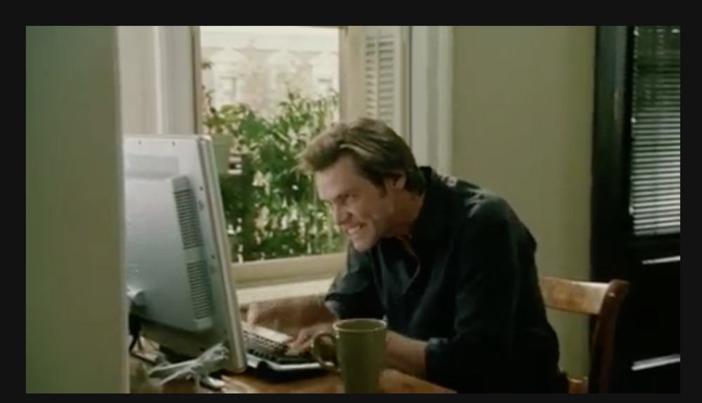 Jim Carrey Typing (Photo: Google)