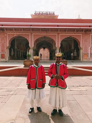 Gaurds at Jaipur's City Palace 